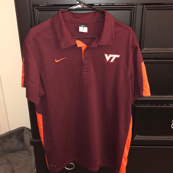 Nike Other - Mens Virginia Tech Nike Polo size large